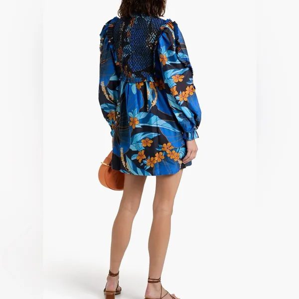 Farm Rio Pietra Floral Mini Dress - Image 15