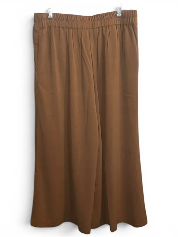 Lg Like Love Wide Leg Brown Pants - Image 3