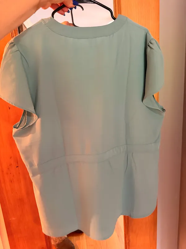 Sage Green Blouse Size XL - Image 2