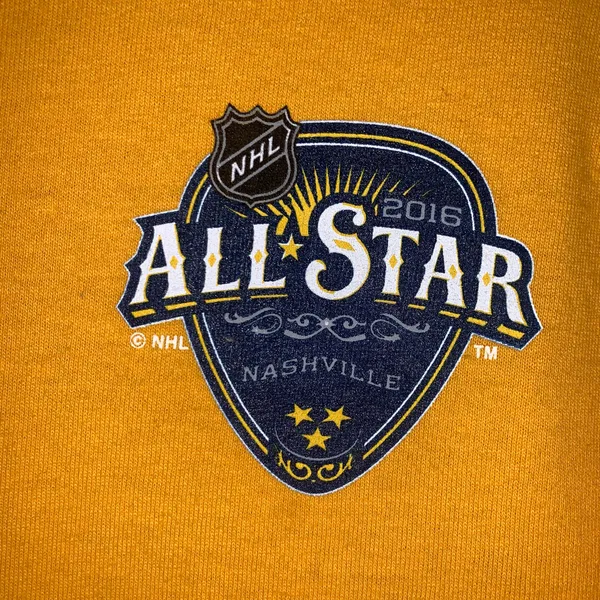 NHL Reebok ALL-STAR Game Nashville 2016 yellow Long Sleeve T-shirt size M - Image 2