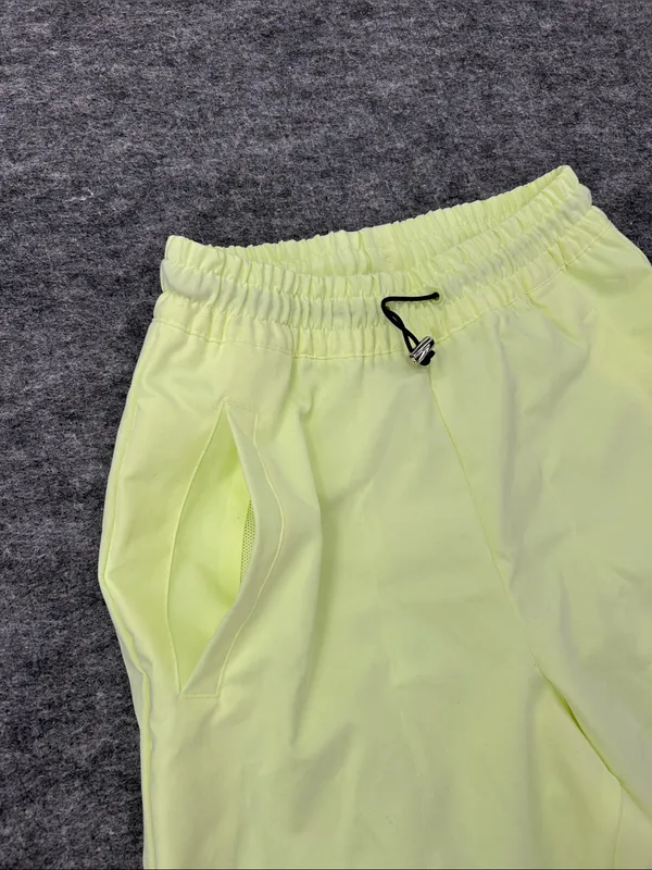 Nike Women's Sportswear Woven Pants in a bright neon green/yellow XS - Image 5