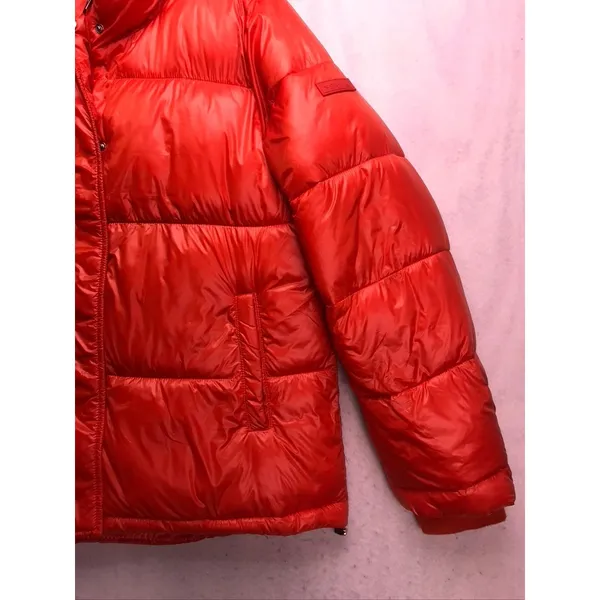Koolaburra by UGG Puffer Jacket Womens Large Orange Faux Fur Collar KB22792 - Image 5