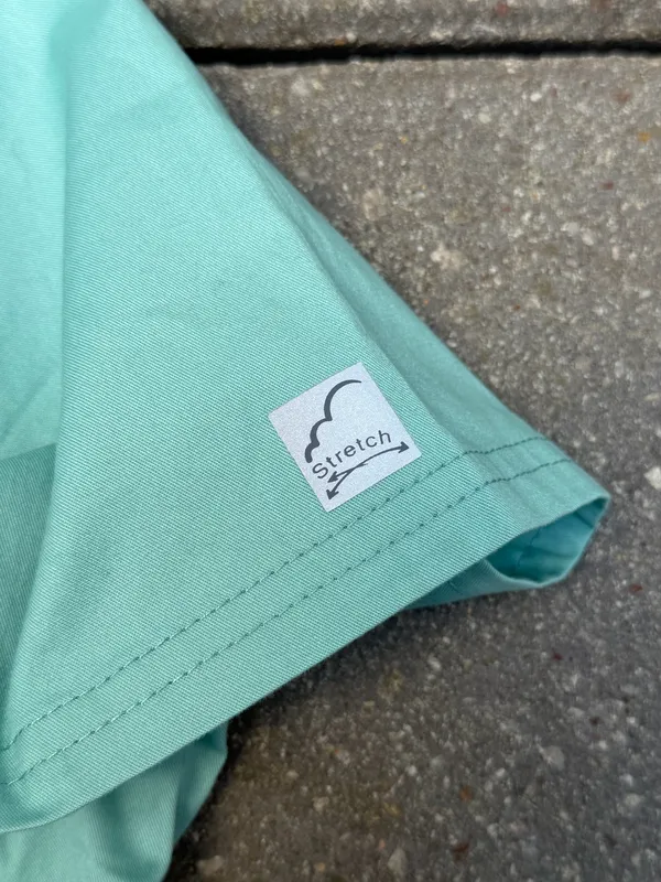 Uniform Advantage Butter-Soft Stretch Aqua Scrub Top Women’s Medium V-Neck Medical Uniform Scrub Top - Image 7