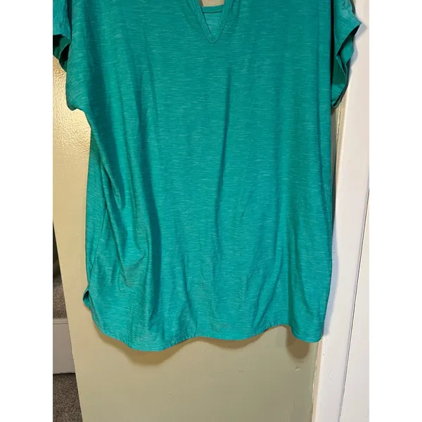 Tuff Athletics Women's Sz XL Active T-Shirt Spectra Green Heathered Short Sleeve - Image 10