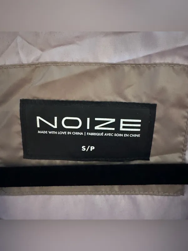 Noize Shiloh Mauve Windbreaker Rain Utility Jacket Pink Trim Size Small S - Image 2