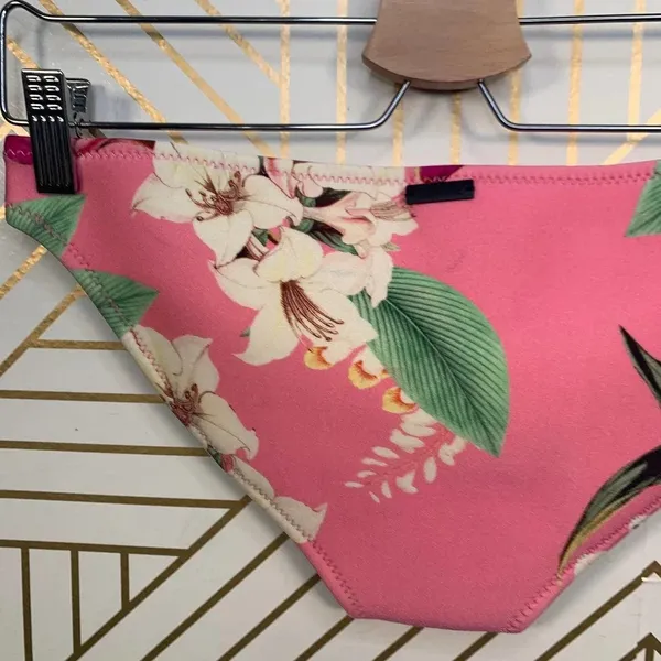 Triangl Pink‎ Floral Neoprene Bikini Bottom - Image 7