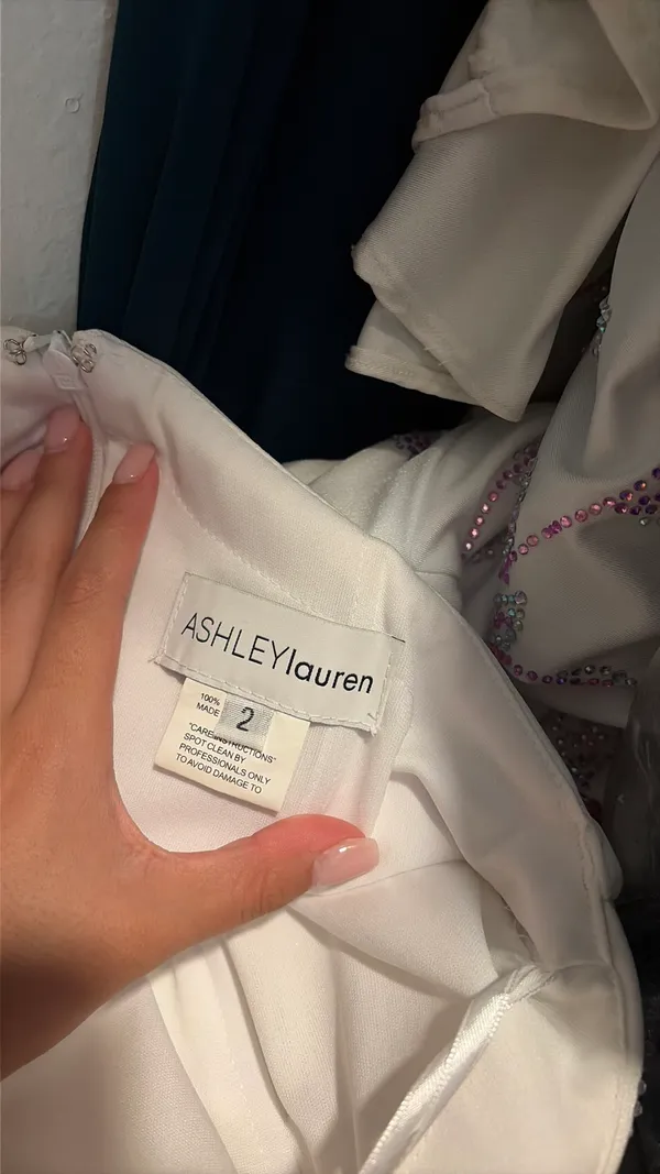 Ashley Lauren One-Shoulder Prom Dress - Image 5
