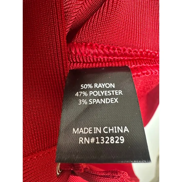 NWT REVOLVE NBD X Naven Body Con Mini Dress Women's Red Size XS X-Small - Image 4