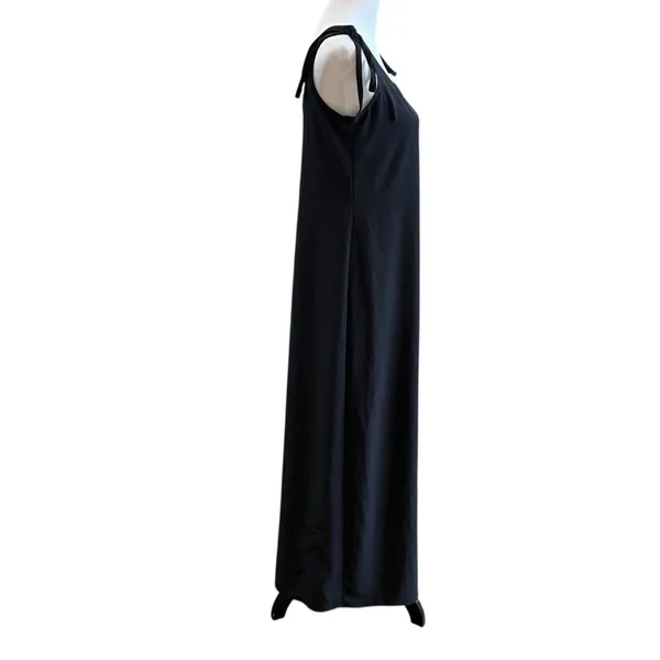Lulus Maxi Dress Size Small Black Tank Minimalist Slinky Casual Beach Vacation - Image 5