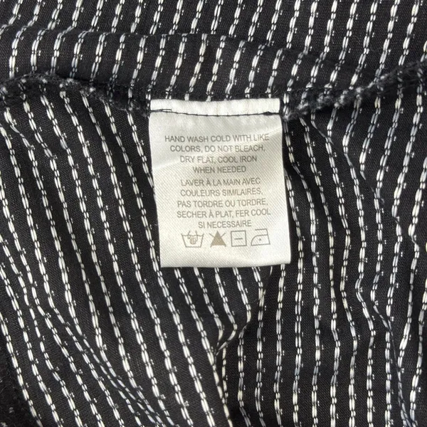Anthropologie Maeve One Shoulder Top Black White Polka Dot Size Medium - Image 6