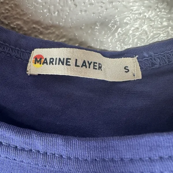 Marine‎ Layer Taylor Jersey Maxi TShirt Dress Size Small Short Sleeve Side Slits - Image 5