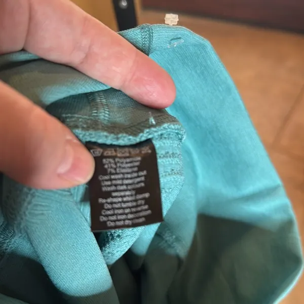 Alphalete Halo Leggings Vivid Teal Blue Womens Size Large - Image 13