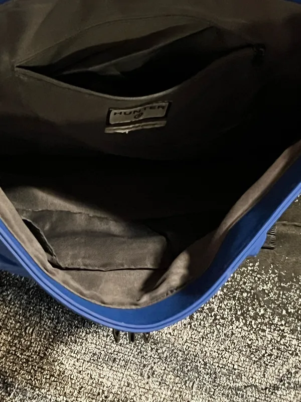 Unisex Hunter for Target Electric Blue Large Rubberized Backpack - Image 8
