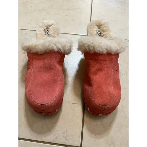 UGG Australia Coral Kalie Suede Sheepskin Lined Clog Slide Size 10 - Image 3