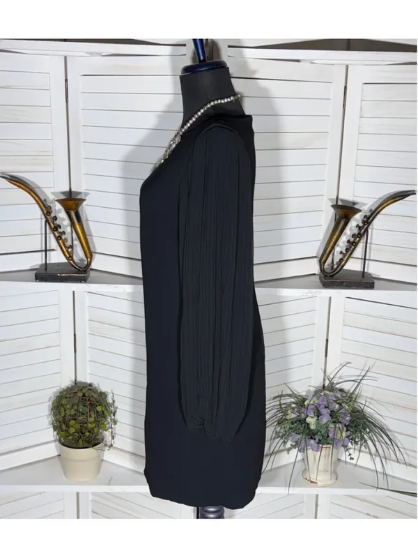 chiffon mini dress balloon sleeves cocktail wedding guest whimsigoth homecoming - Image 5
