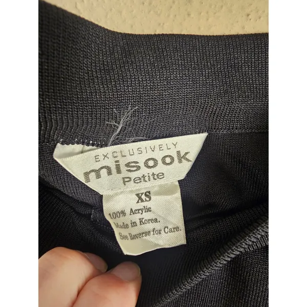 Misook Womens Black‎ Pull On Pants XS Petite - Image 3