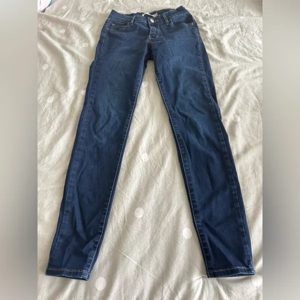 Levi's 710 Super Skinny Dark Wash Jeans, W 26/ L30 - Image 7