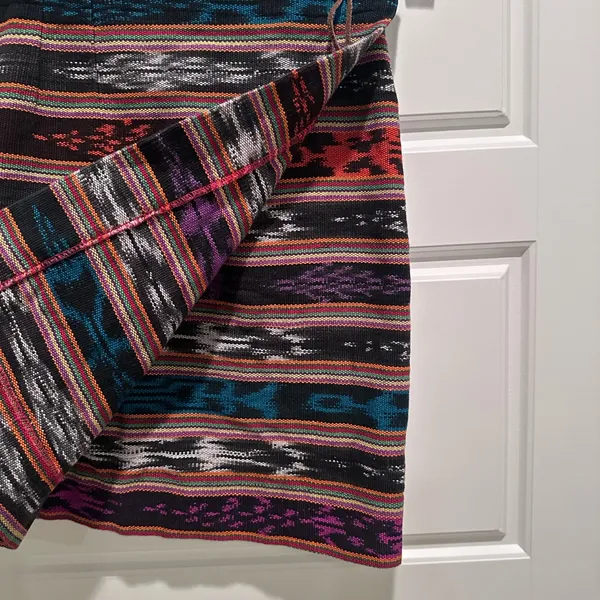 Kelly Stryker Southwestern Tapestry Mini‎ Skirt 4 | Vintage 90s Boho Tribal USA - Image 5