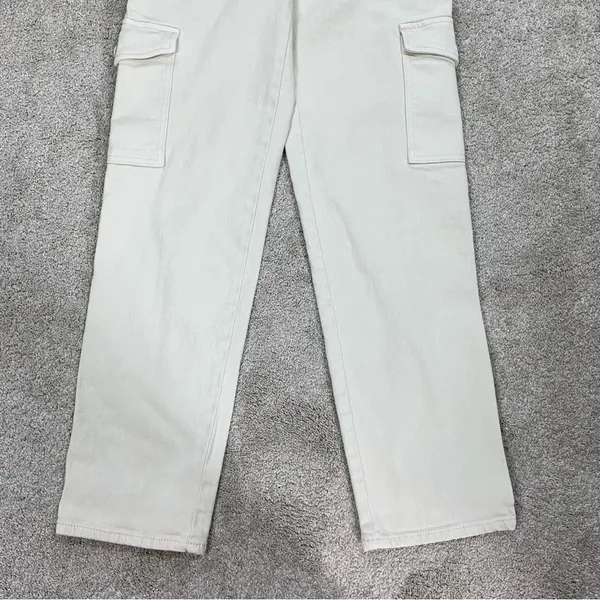 Aritzia Wilfred Modern Supply Twill Cargo Pants High Waisted in Gd Birch Size 0 - Image 8