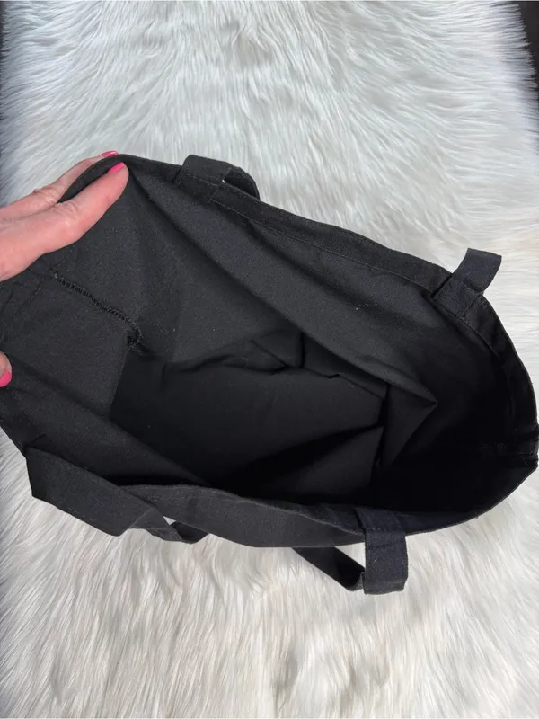 Reformation Large Black Tote Bag - Image 4