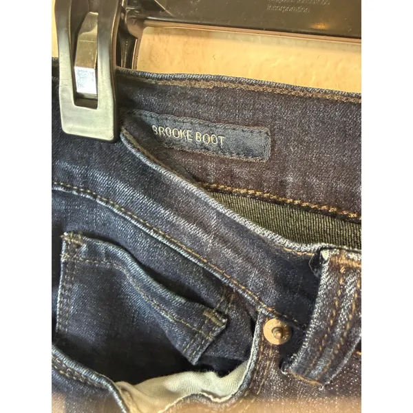 Lucky Brand Womens 10/30 Brooke Boot Jeans Dark Wash Denim Stretch Western Chic - Image 4