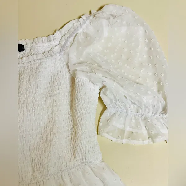 Merokeety Women’s White Smocked Maxi Dress - Size XL - VGUC - Image 3