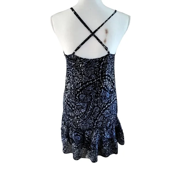 Abercrombie & Fitch A&F Size S Small Mini Dress Print Blue Boho - Image 2