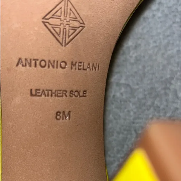 Antonio melani Yellow Heels Elegant Satin Design - Image 9