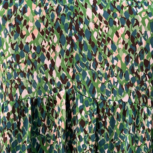 Easel Floral Green Tiered‎ Babydoll Dress S Flowy Earthy Indie Tiered Boho NWT - Image 7