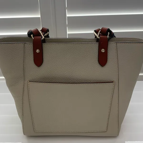New Dooney & Bourke Janie‎ Leather Bone tote bag handbag - Image 3