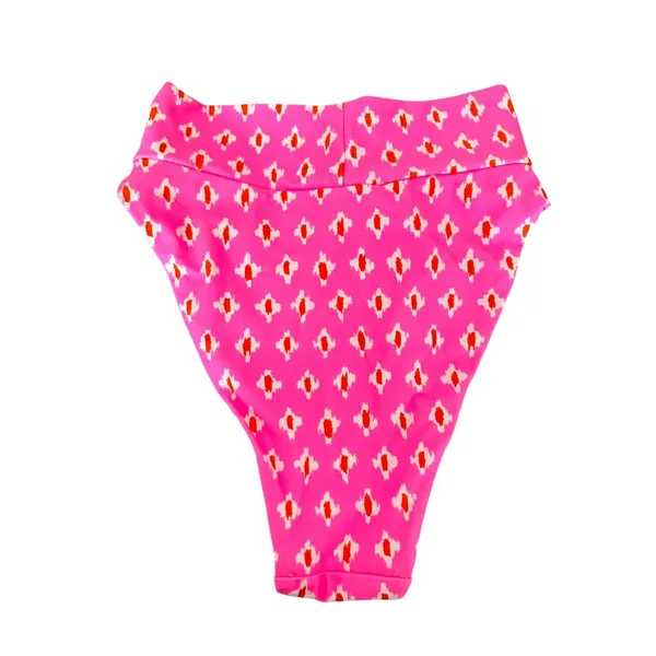 AERIE Printed High Waist Bikini Bottom Pink Small‎ NEW NWT - Image 2