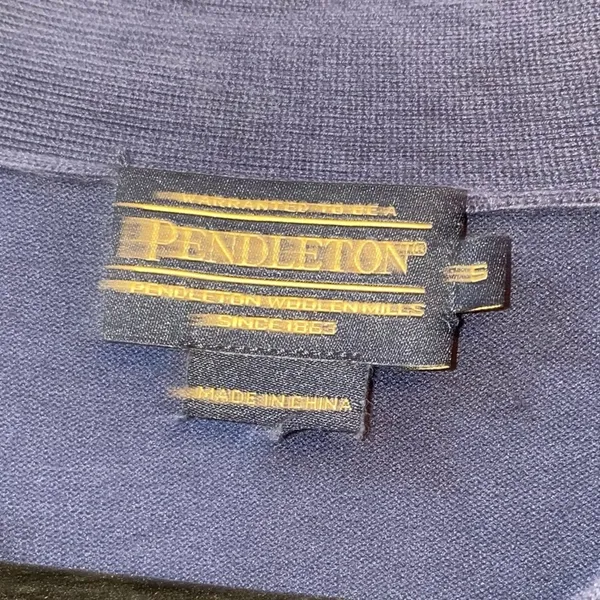 Pendleton Navy Silk‎ Blend Sweater - Image 3