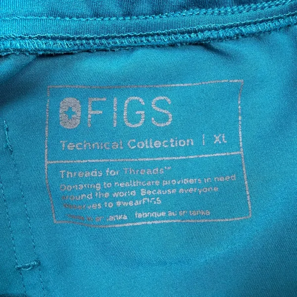 FIGS Zamora Jogger Scrub Pants Women’s XL Teal Blue Green Technical Collection - Image 4