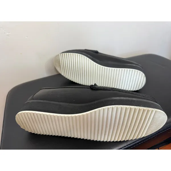 Rag & Bone Tanja Platform Penny Loafers Black Leather Sz 38‎ - Image 7