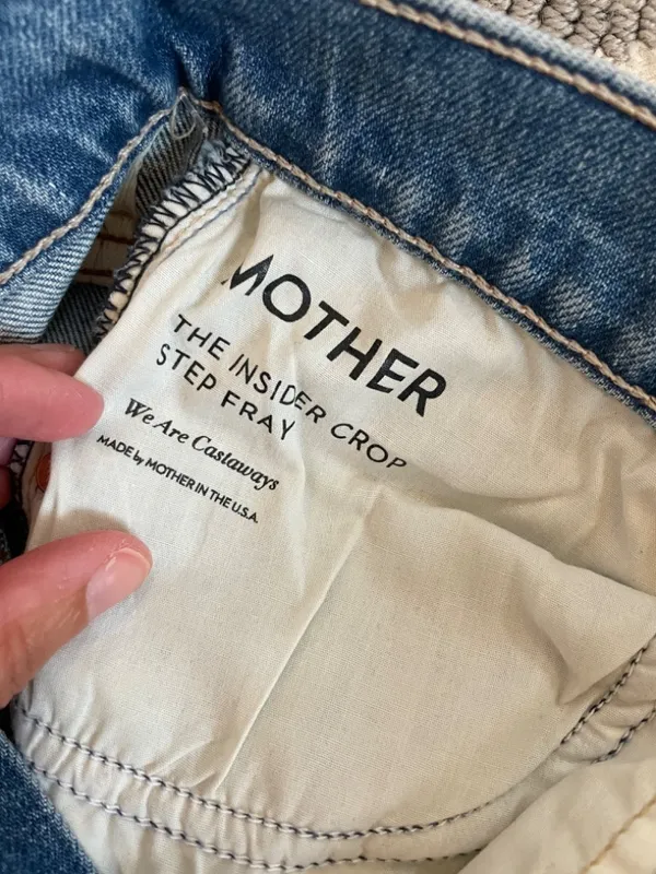 Mother Denim - The Insider Crop Step Fray Size 28! - Image 4