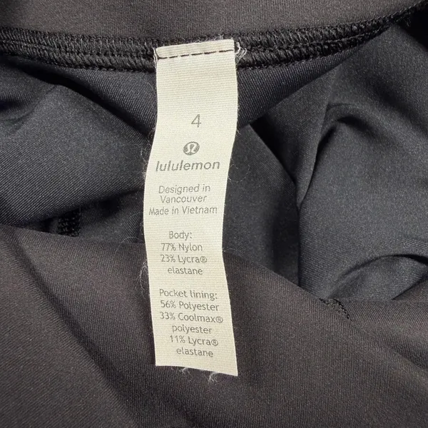 Lululemon Wunder Train High-Rise Tight 21” Leggings Black Women’s Size 4 - Image 4