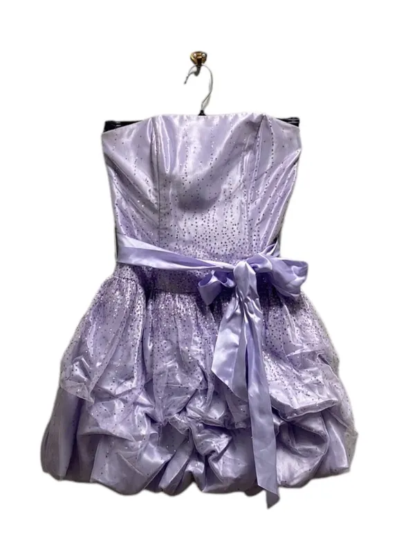 Gunne Sax Jessica McClintock Vintage Strapless Dress Purple Size 3 Homecoming - Image 2
