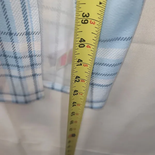No Boundaries Light Blue Plaid Sleeveless Cami Midi Dress Side Slit M 7-9 Junior - Image 6