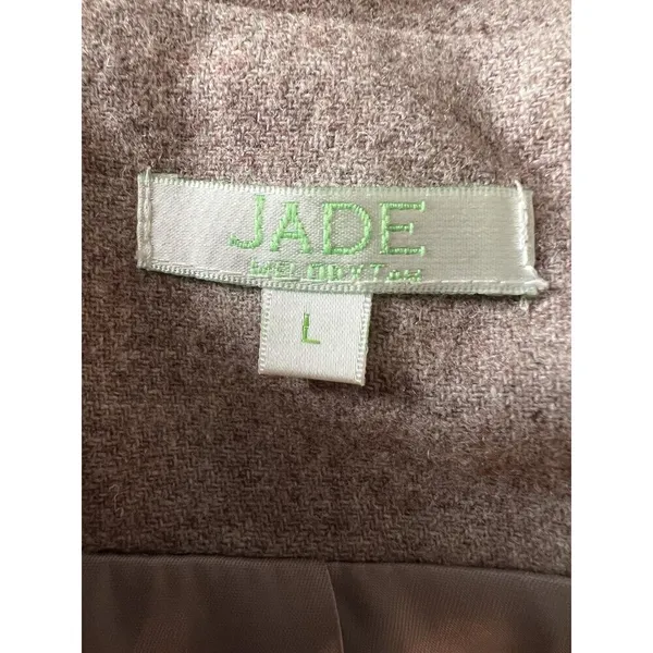 Jade Melody Tam‎ Peacoat Large Wool Blend Faux Fur - Image 3