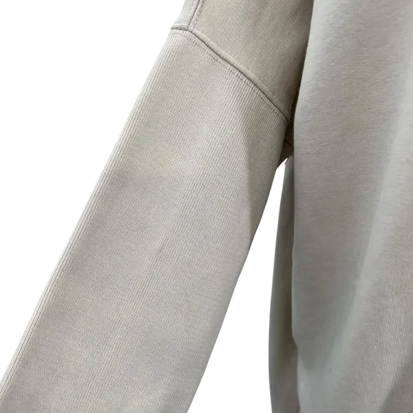 AllSaints Xonda Hoodie Dress Sweatshirt Zip‎ 1/4 Zip Beige Cream Size Small - Image 13