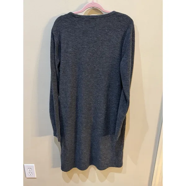 Polo Ralph Lauren Dress Womens Gray Boucle Wool Blend Knit Sheath Long Sleeve - Image 5