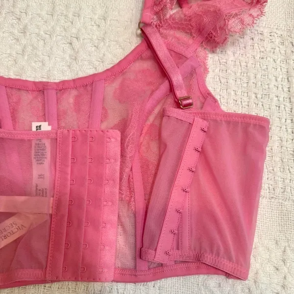 Victoria's Secret Dream Angels small Boho cap sleeve corset BC 3185 - Image 10