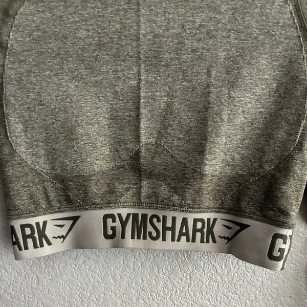 Gymshark Flex Long Sleeve Crop Top Shirt Seamless Light Olive S - Image 10