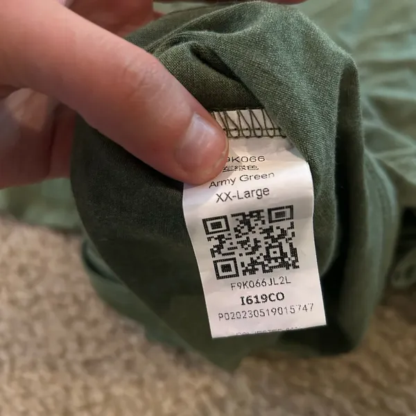 oversize army green size 2xl woman top shirt comfy - Image 3