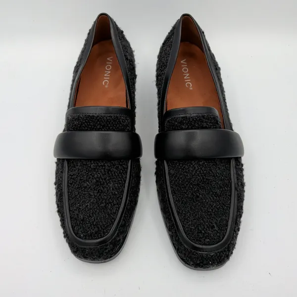 Vionic Mylene Black Boucle Square Toe Loafers‎ Women's Size 10 Slip On Shoes - Image 4