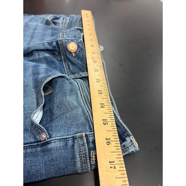 American Eagle Womens 16 Regular Kick Boot Super Stretch Blue Denim Jeans - Image 6