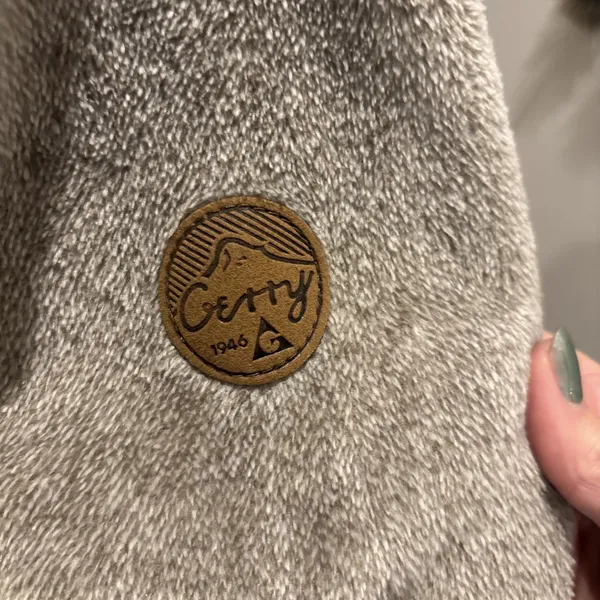 Gerry‎ Mountaineering Furry Fleece Zip Up Jacket Plush Tan Women's Size Large - Image 5