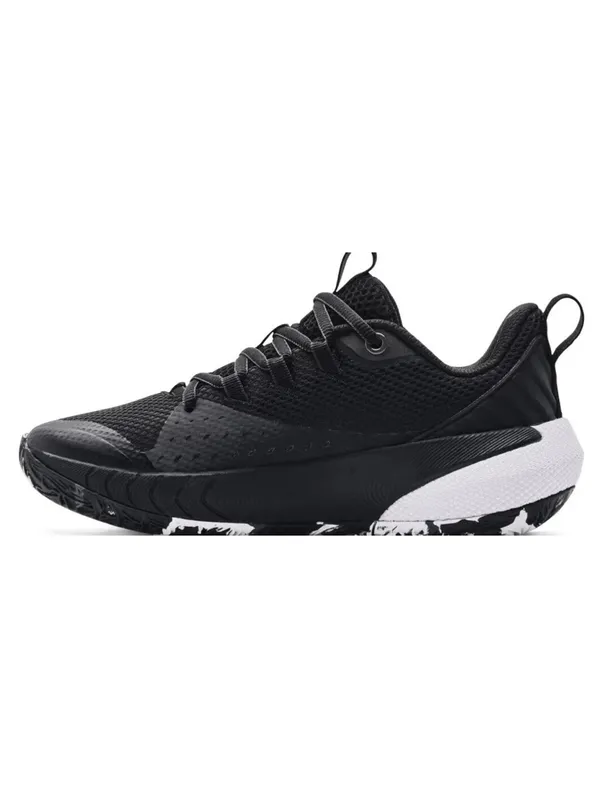 Women’s Under Armour UA HOVR Ascent Basketball Shoes 9 Black White 3025680 001 - Image 3