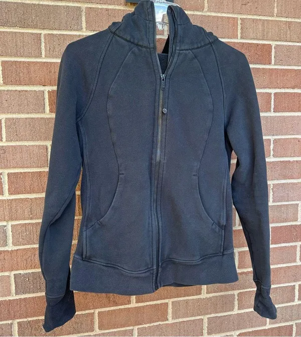 Lululemon Scuba Hoodie *Light Cotton Fleece (First Release) Size 8 Black - Image 5
