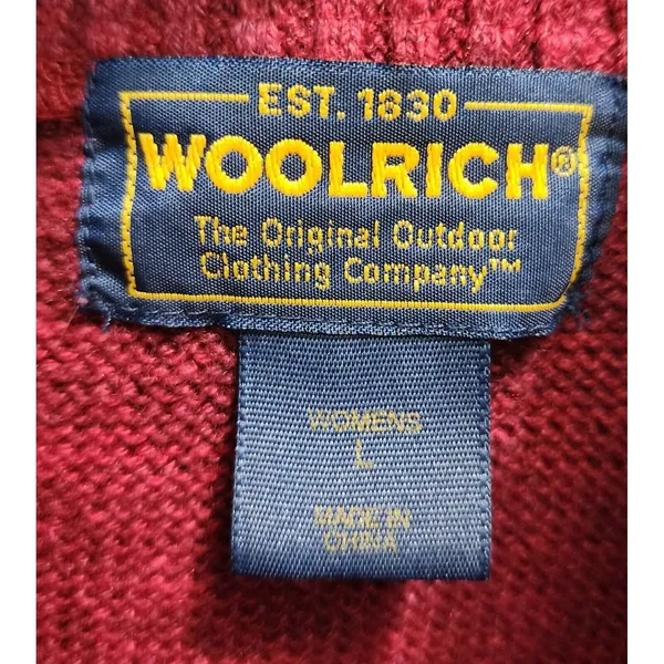 Woolrich Christmas Cardigan Snowman Embroidered Button Up Sweater L‎ - Image 5
